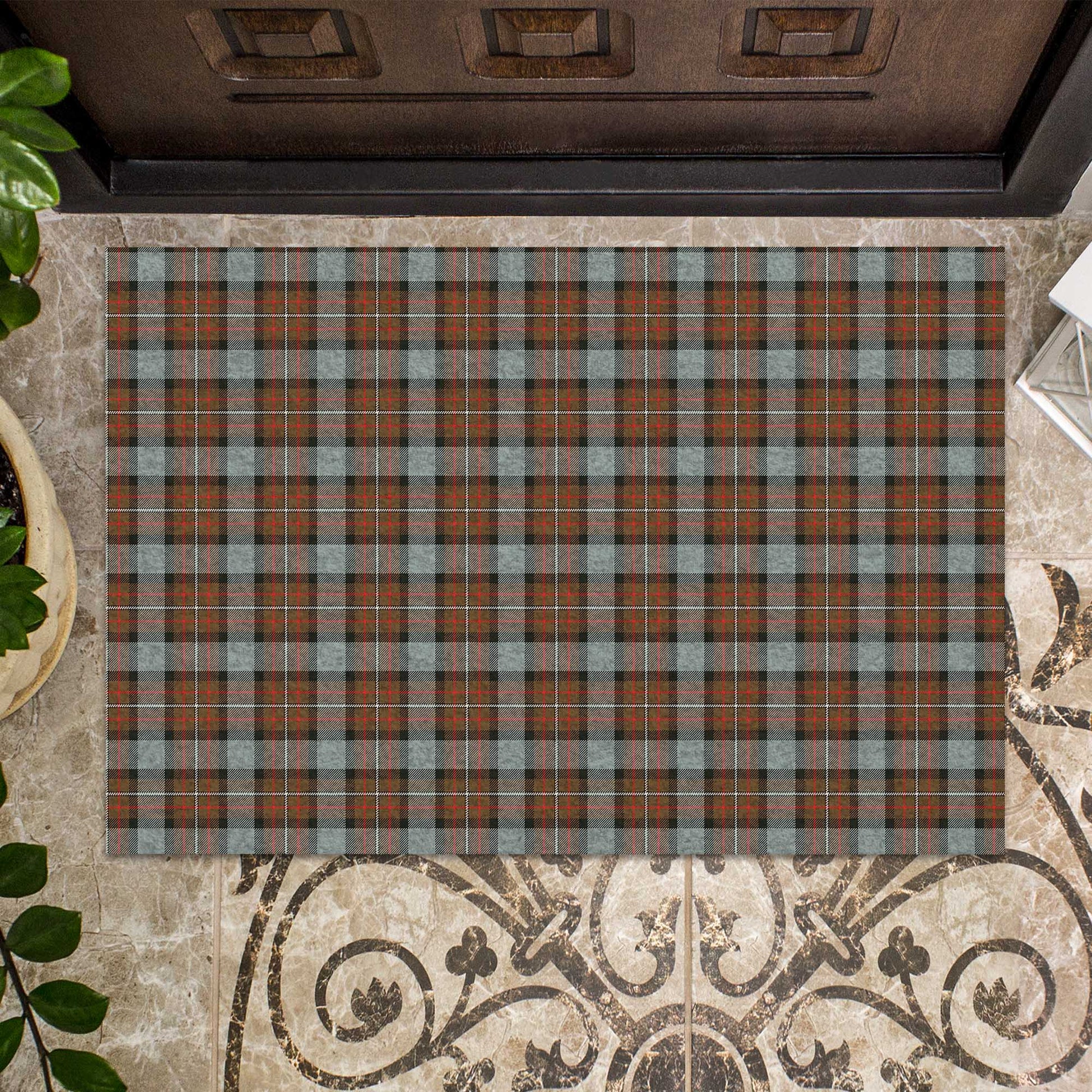 Ferguson Weathered Tartan Door Mat - Tartanvibesclothing