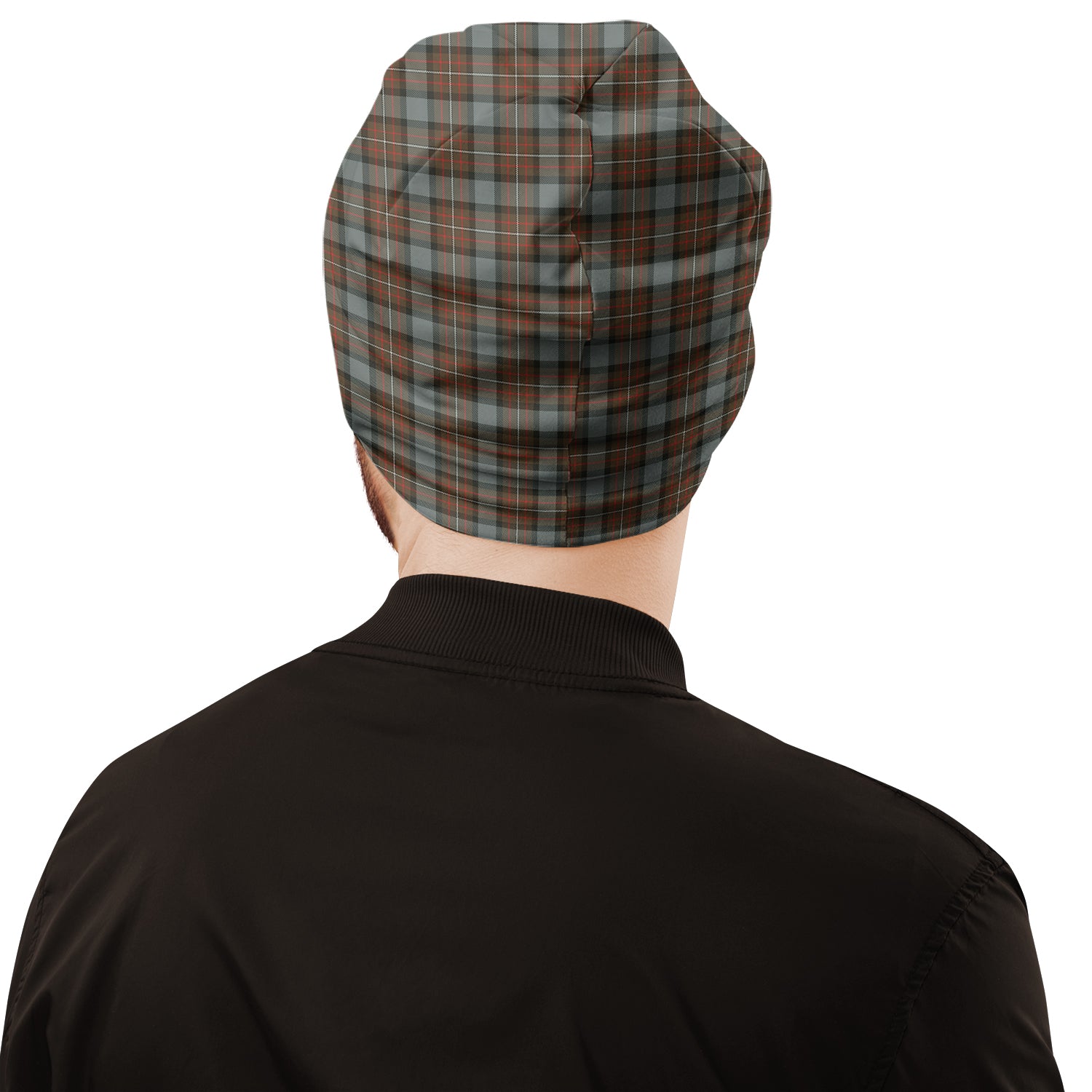 Ferguson Weathered Tartan Beanies Hat with Family Crest - Tartan Vibes Clothing