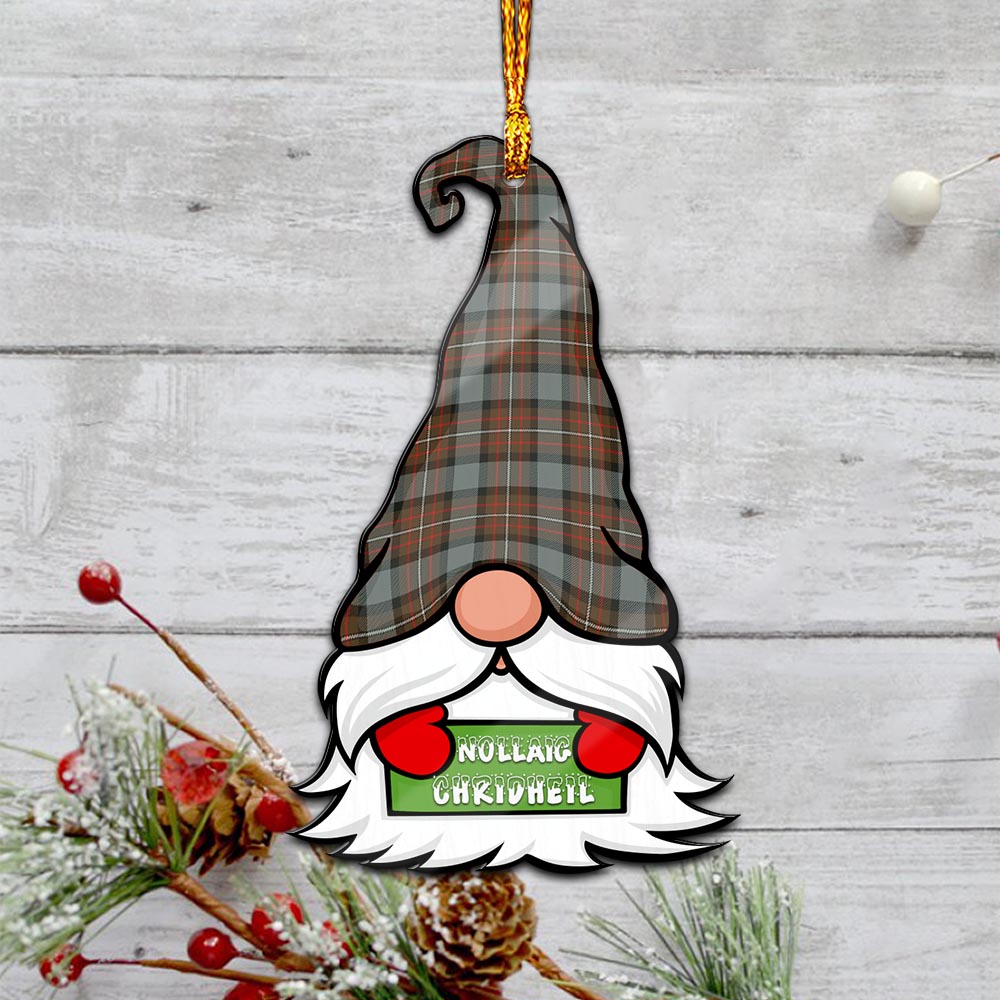 Ferguson Weathered Gnome Christmas Ornament with His Tartan Christmas Hat - Tartan Vibes Clothing