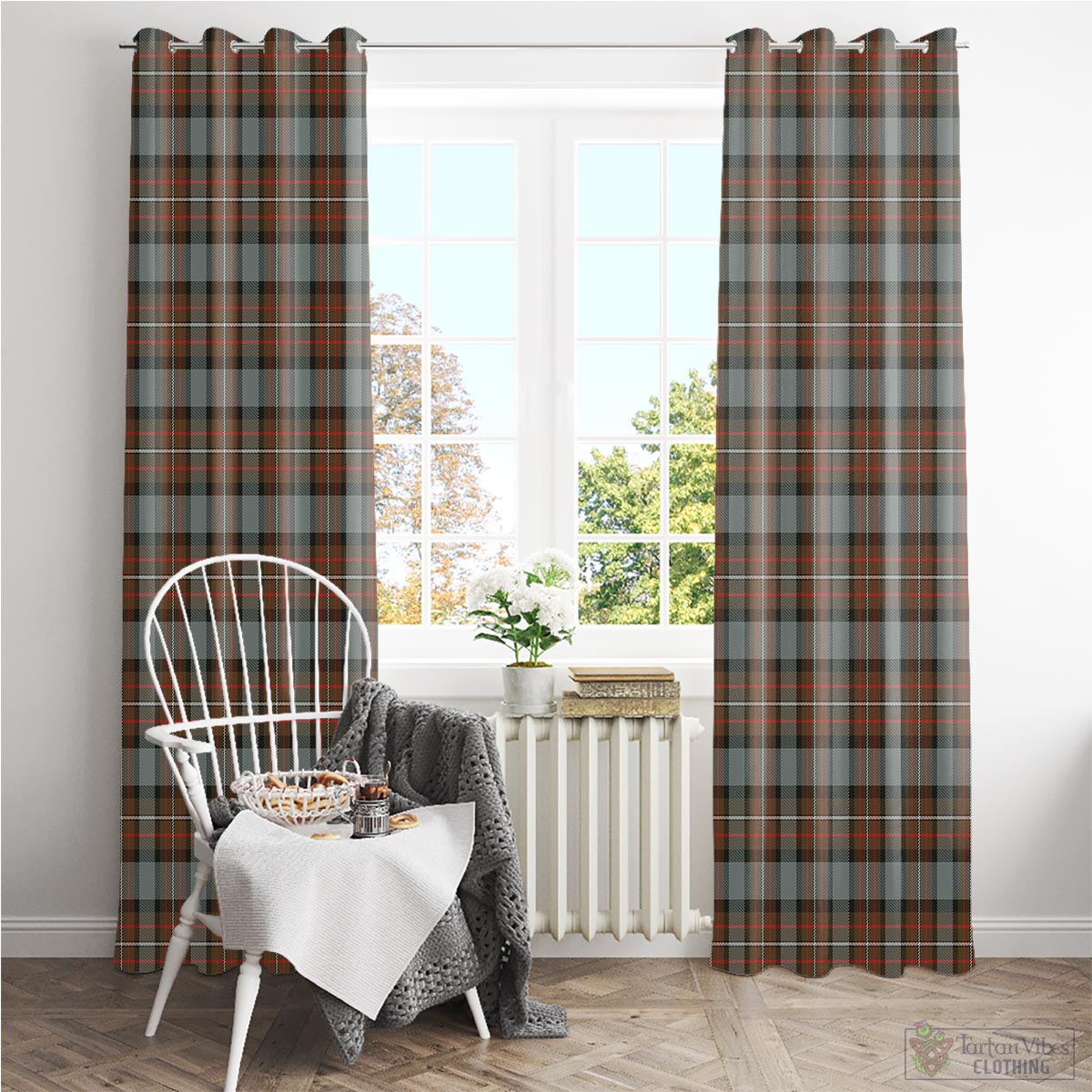 Ferguson Weathered Tartan Window Curtain