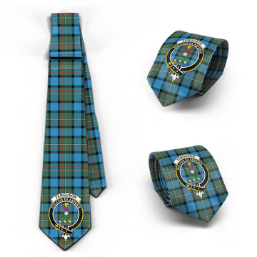 Fergusson Ancient Tartan Classic Necktie with Family Crest