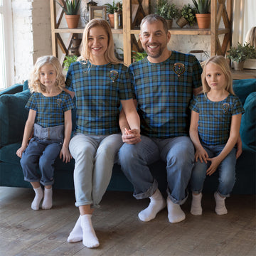 Fergusson Ancient Tartan T-Shirt with Family Crest