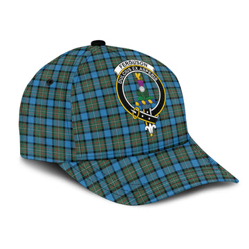 Fergusson Ancient Tartan Classic Cap with Family Crest