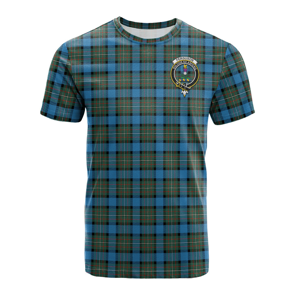 Fergusson Ancient Tartan T-Shirt with Family Crest - Tartan Vibes Clothing