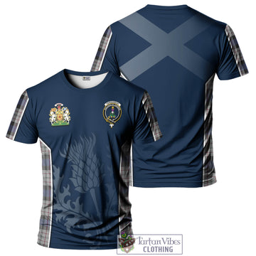 Fergusson Dress Tartan T-Shirt with Family Crest and Scottish Thistle Vibes Sport Style