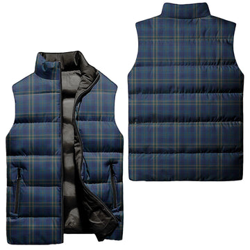 Fermanagh County Ireland Tartan Sleeveless Puffer Jacket