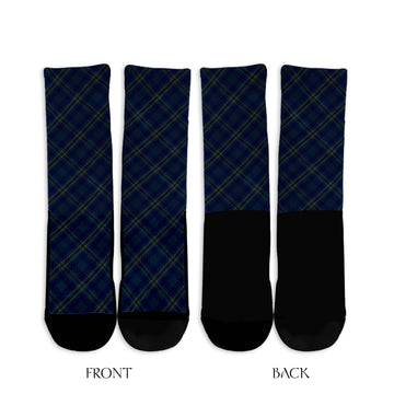 Fermanagh County Ireland Tartan Crew Socks Cross Tartan Style