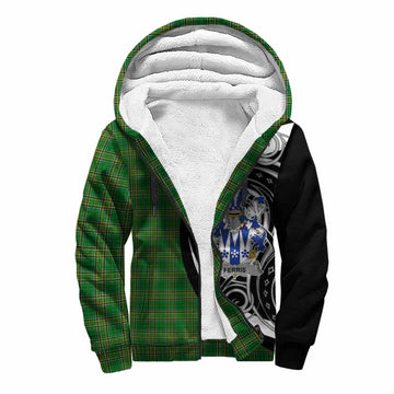 Ferris Irish Clan Sherpa Hoodie Celtic Circle Style Unisex S - Tartan Vibes Clothing