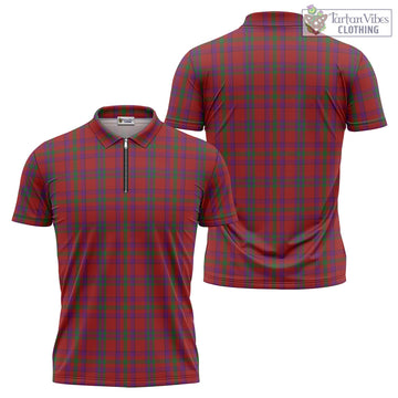 Fiddes Tartan Zipper Polo Shirt