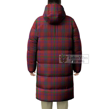 Fiddes Tartan Long Down Jacket