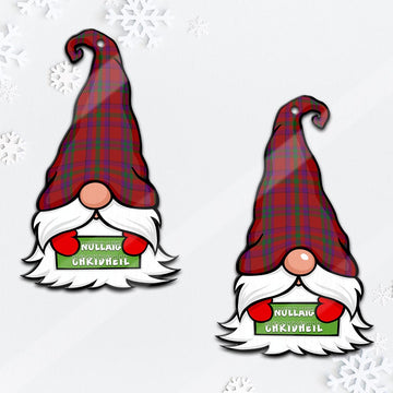 Fiddes Gnome Christmas Ornament with His Tartan Christmas Hat