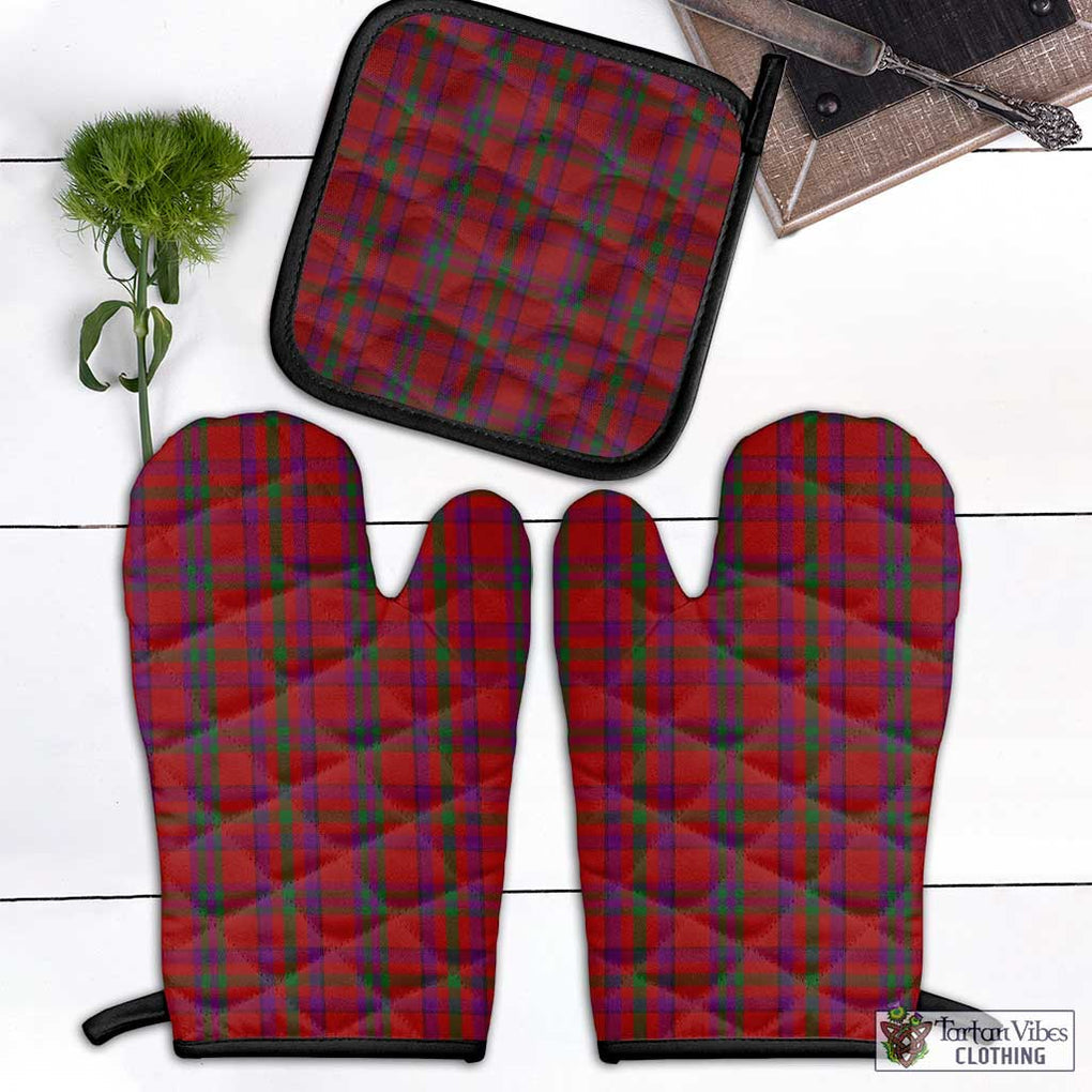 Fiddes Tartan Combo Oven Mitt & Pot-Holder Combo 1 Oven Mitt & 1 Pot-Holder Black - Tartan Vibes Clothing