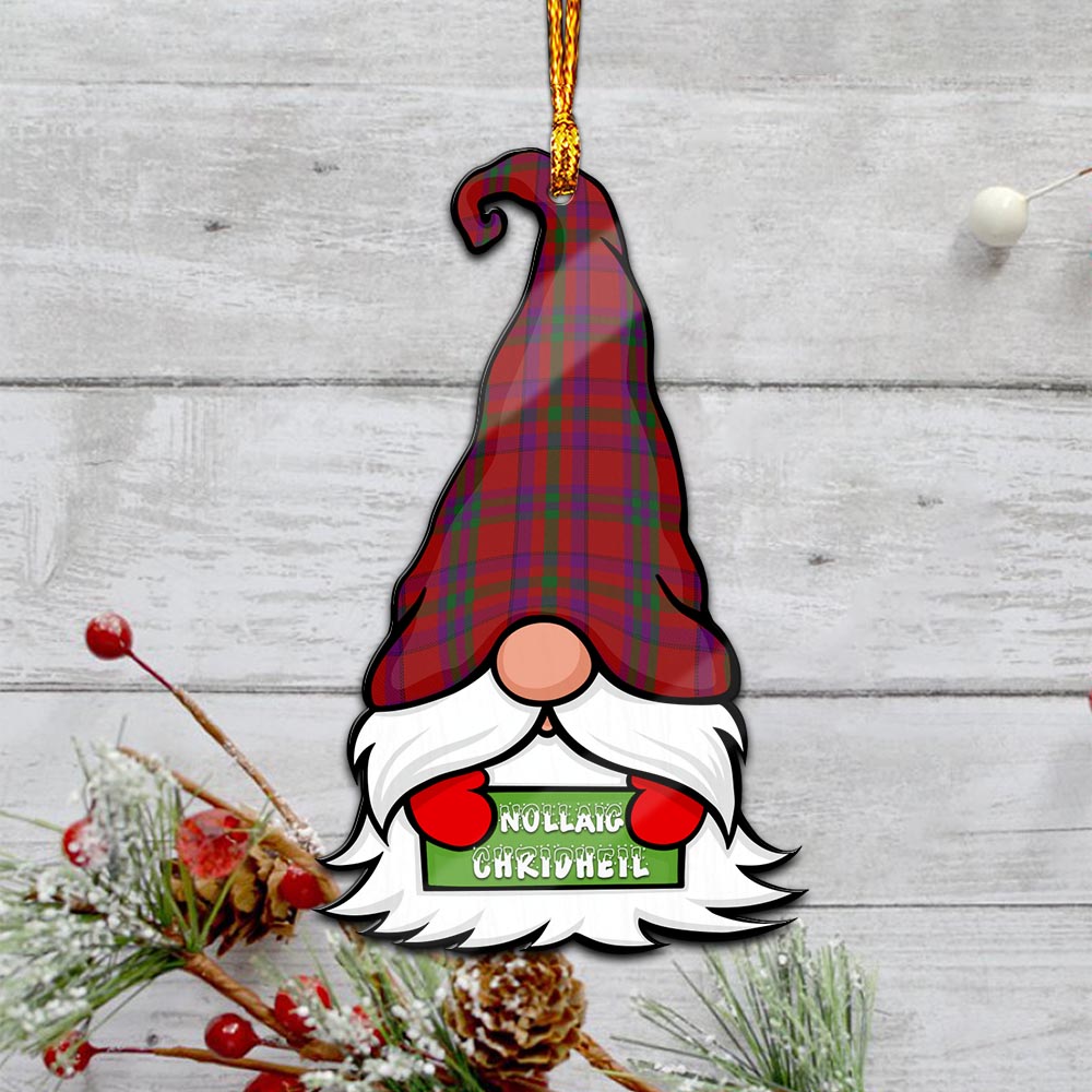 Fiddes Gnome Christmas Ornament with His Tartan Christmas Hat - Tartan Vibes Clothing