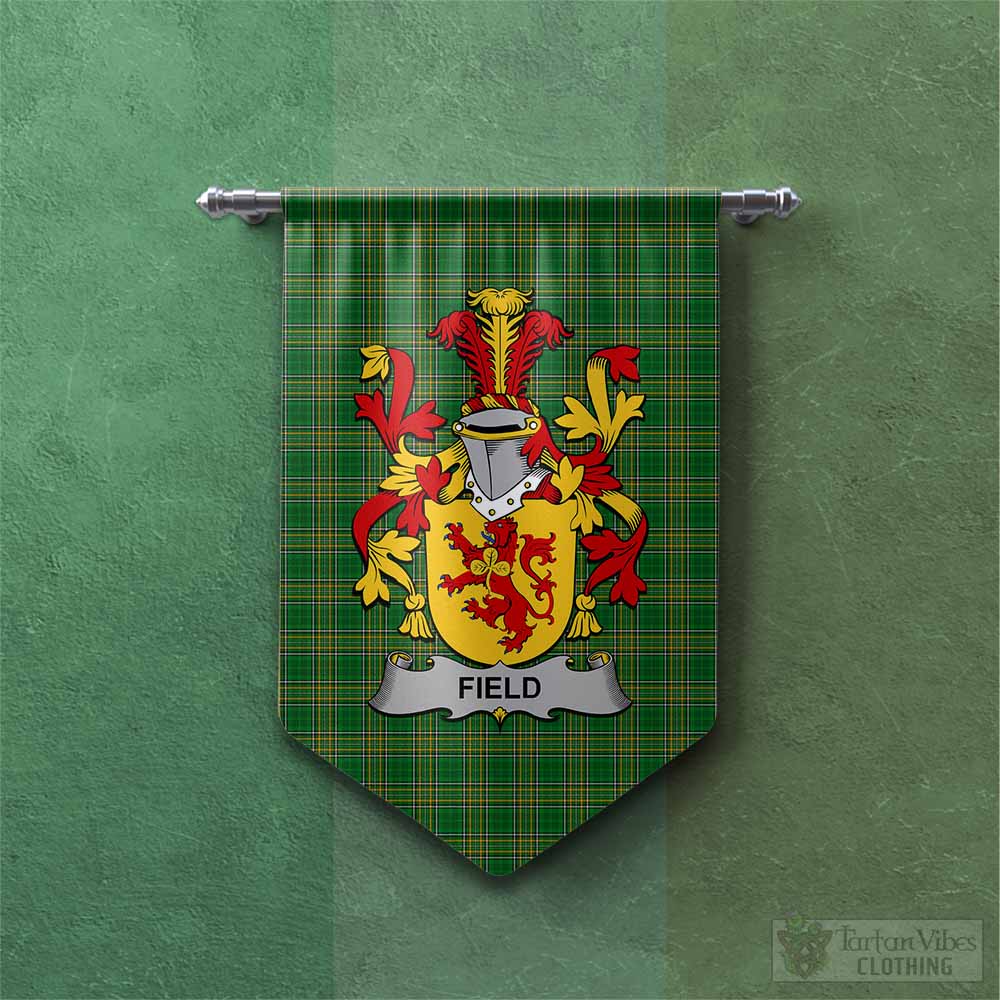 Field Irish Clan Tartan Gonfalon, Tartan Banner with Coat of Arms Chevron - Tartan Vibes Clothing