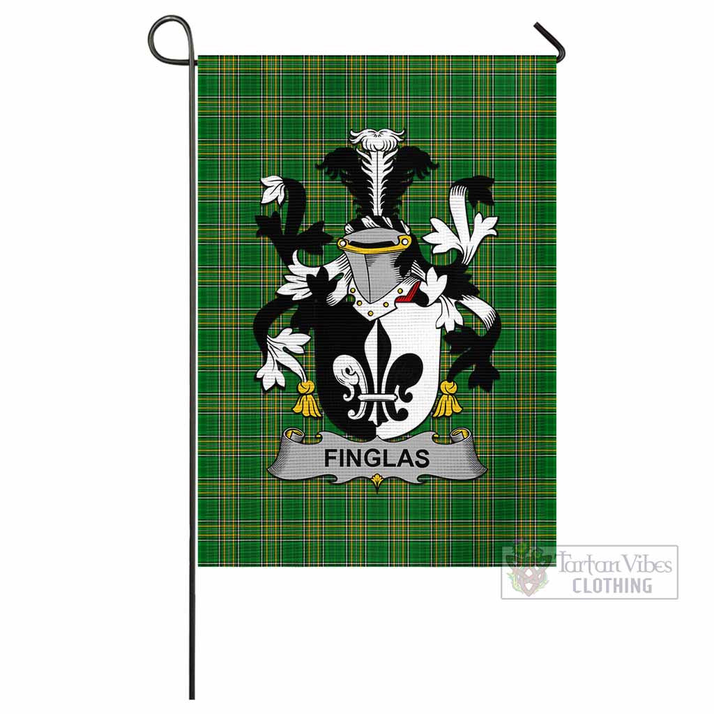 Tartan Vibes Clothing Finglas Irish Clan Flag with Coat of Arms