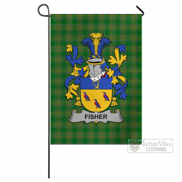 Fisher Irish Clan Tartan Flag with Coat of Arms