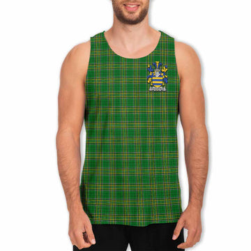 Fitz-Eustace Irish Clan Tartan Men's Tank Top with Coat of Arms Men - Tartan Vibes Clothing