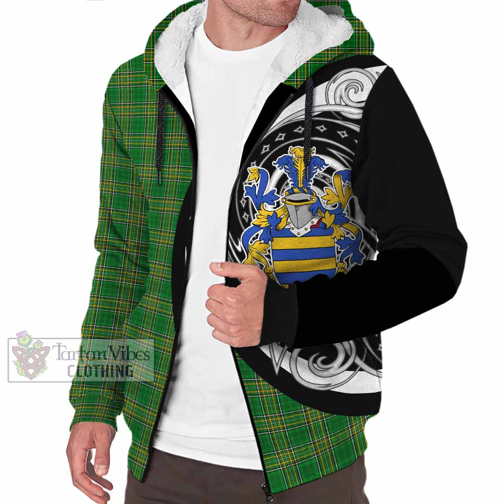 Fitz-Eustace Irish Clan Sherpa Hoodie Celtic Circle Style - Tartan Vibes Clothing