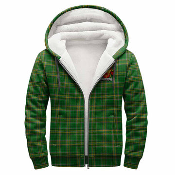 Fitz-Henry Irish Clan Tartan Sherpa Hoodie with Coat of Arms Unisex S - Tartan Vibes Clothing