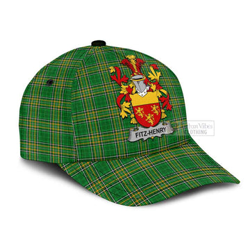 Fitz-Henry Irish Clan Tartan Classic Cap with Coat of Arms