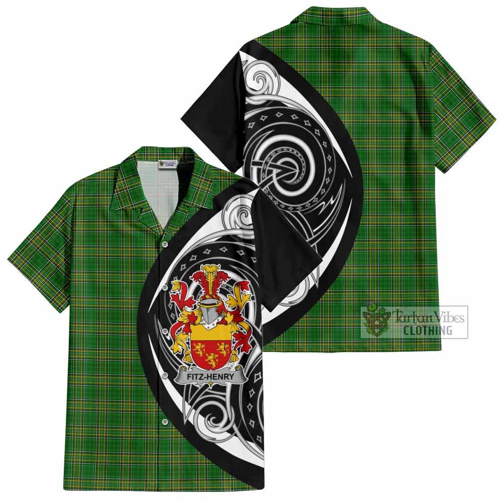 Fitz-Henry Irish Clan Hawaiian Shirt Celtic Circle Style - Tartan Vibes Clothing
