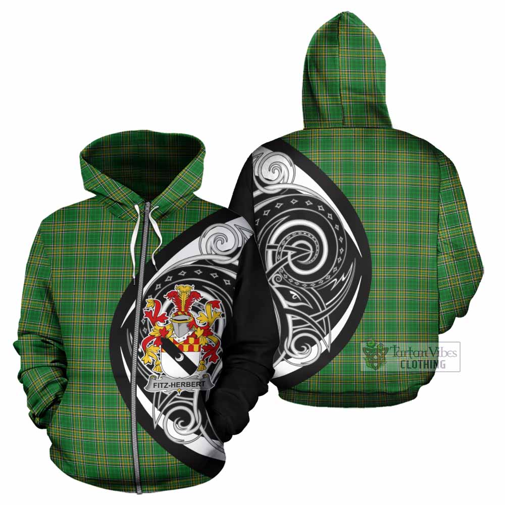 Fitz-Herbert Irish Clan Hoodie Celtic Circle Style Zip Hoodie - Tartan Vibes Clothing