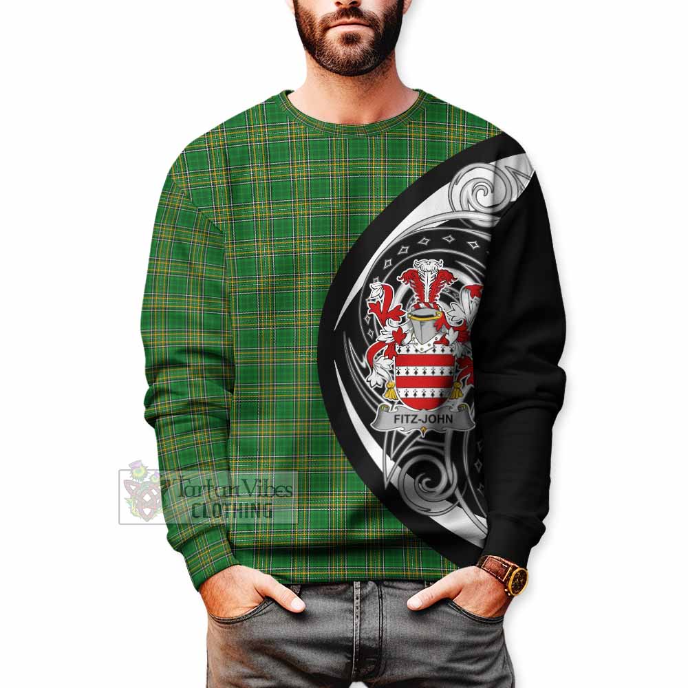 Fitz-John Irish Clan Sweatshirt Celtic Circle Style - Tartan Vibes Clothing