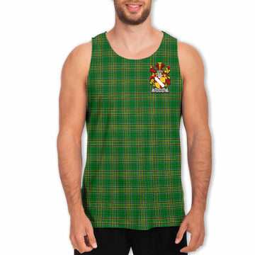 Fitz-Nicol Irish Clan Tartan Men's Tank Top with Coat of Arms