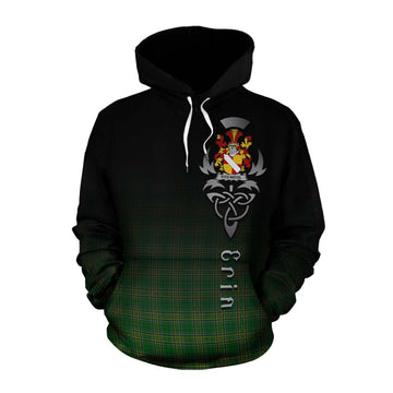 Fitz-Nicol Irish Clan Cotton Hoodie with Coat of Arms Erin Go Bragh Celtic Inspired Pullover Hoodie XS - Tartan Vibes Clothing