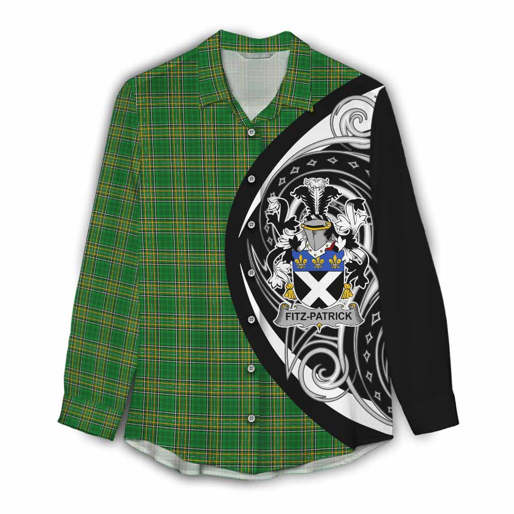 Fitz-Patrick Irish Clan Women's Casual Shirt Celtic Circle Style Female - Tartan Vibes Clothing