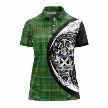 Fitz-Patrick Irish Clan Women's Polo Shirt Celtic Circle Style Women - Tartan Vibes Clothing