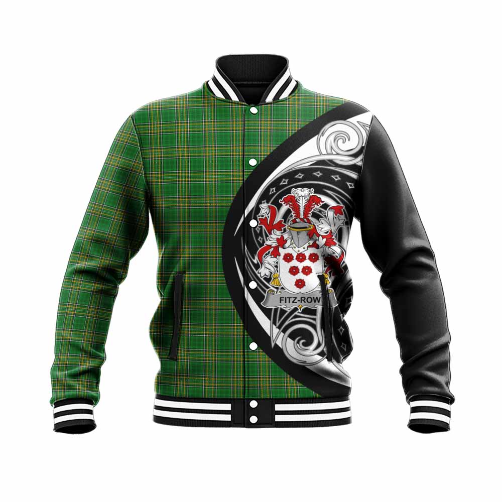 Fitz-Row Irish Clan Baseball Jacket Celtic Circle Style Unisex - Tartan Vibes Clothing