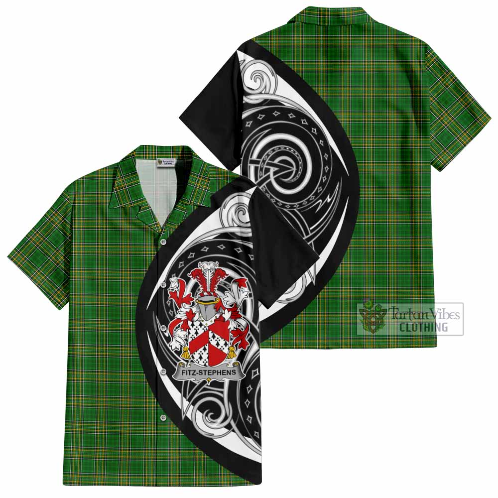 Fitz-Stephens Irish Clan Hawaiian Shirt Celtic Circle Style - Tartan Vibes Clothing