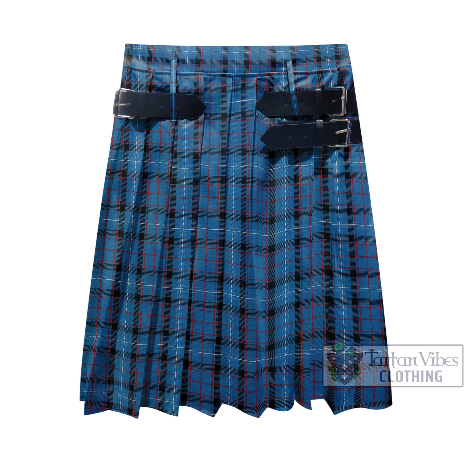 Tartan Vibes Clothing Fitzgerald Family Tartan Men's Pleated Skirt - Fashion Casual Retro Scottish Style