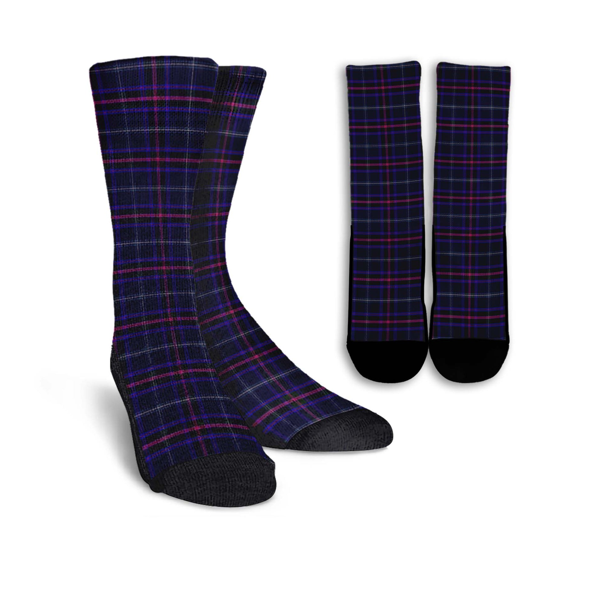 Fitzgerald Hunting Tartan Crew Socks - Tartanvibesclothing