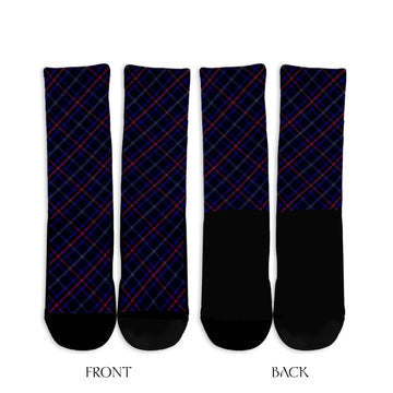 Fitzgerald Hunting Tartan Crew Socks Cross Tartan Style