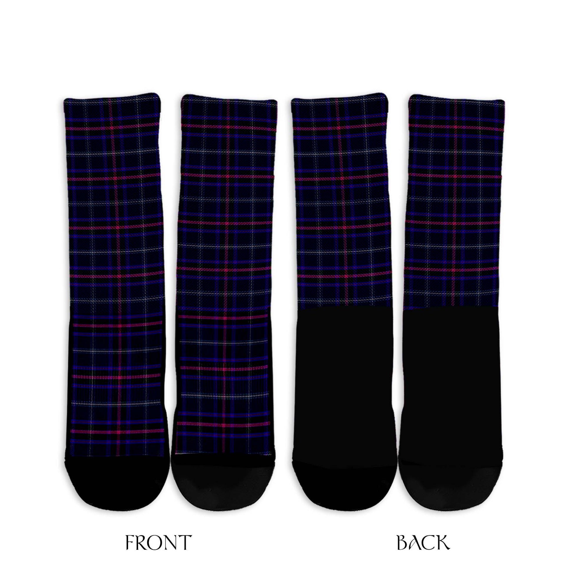 Fitzgerald Hunting Tartan Crew Socks - Tartanvibesclothing