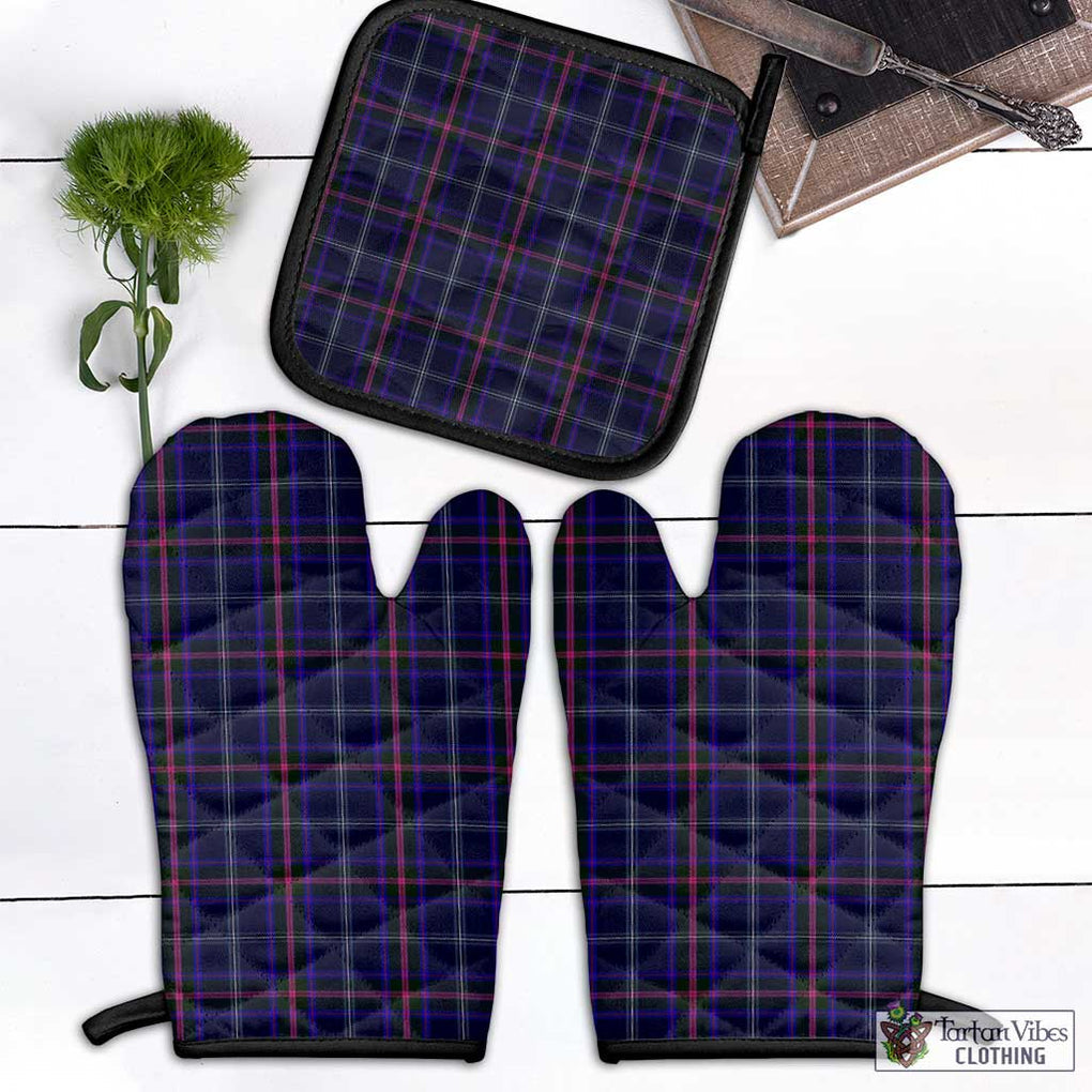 Fitzgerald Hunting Tartan Combo Oven Mitt & Pot-Holder Combo 1 Oven Mitt & 1 Pot-Holder Black - Tartan Vibes Clothing