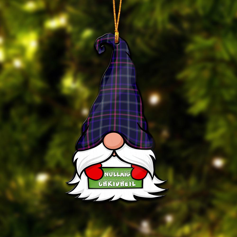 Fitzgerald Hunting Gnome Christmas Ornament with His Tartan Christmas Hat - Tartan Vibes Clothing