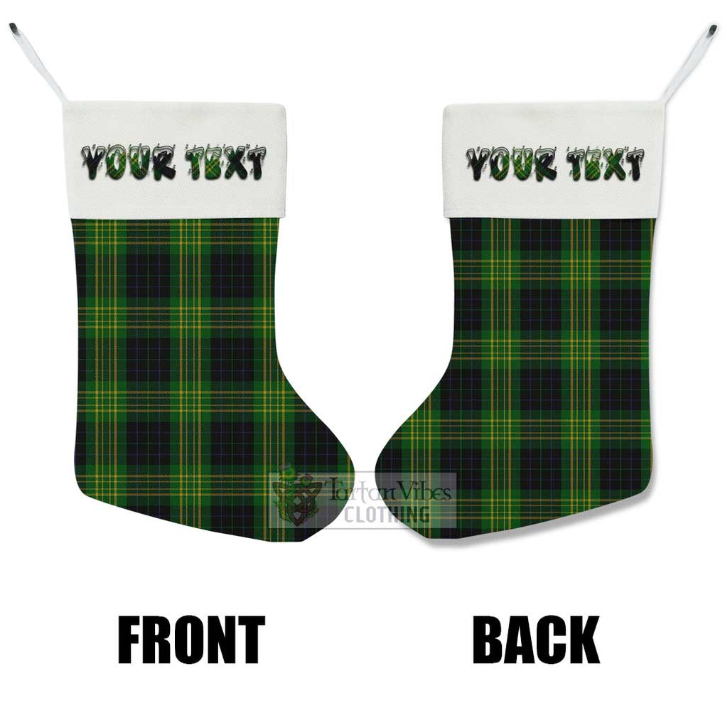 Tartan Vibes Clothing Fitzpatrick Tartan Christmas Stocking with Personalized Text