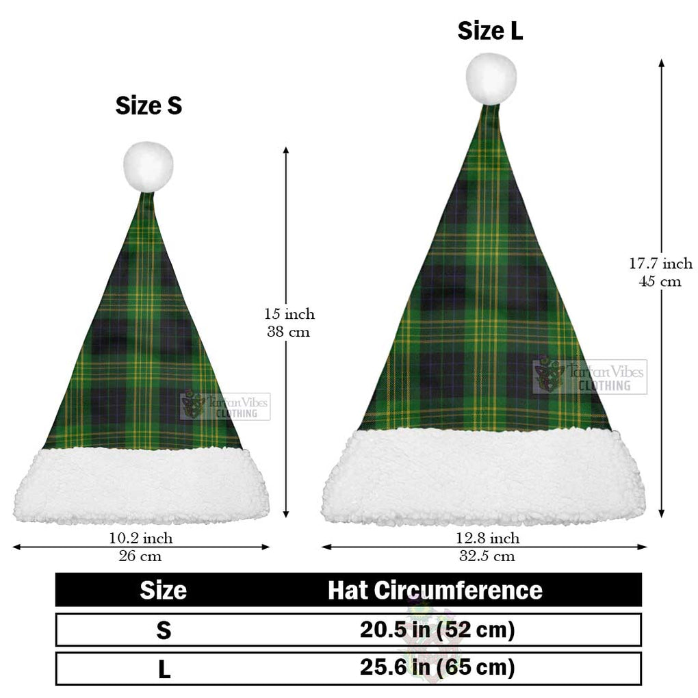 Tartan Vibes Clothing Fitzpatrick Tartan Christmas Santa Hats