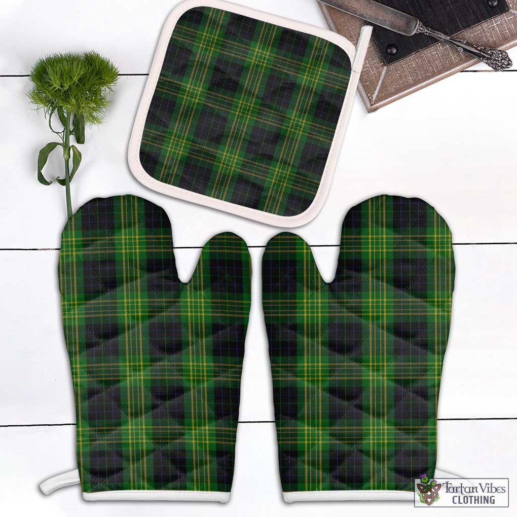 Fitzpatrick Tartan Combo Oven Mitt & Pot-Holder Combo 1 Oven Mitt & 1 Pot-Holder White - Tartan Vibes Clothing