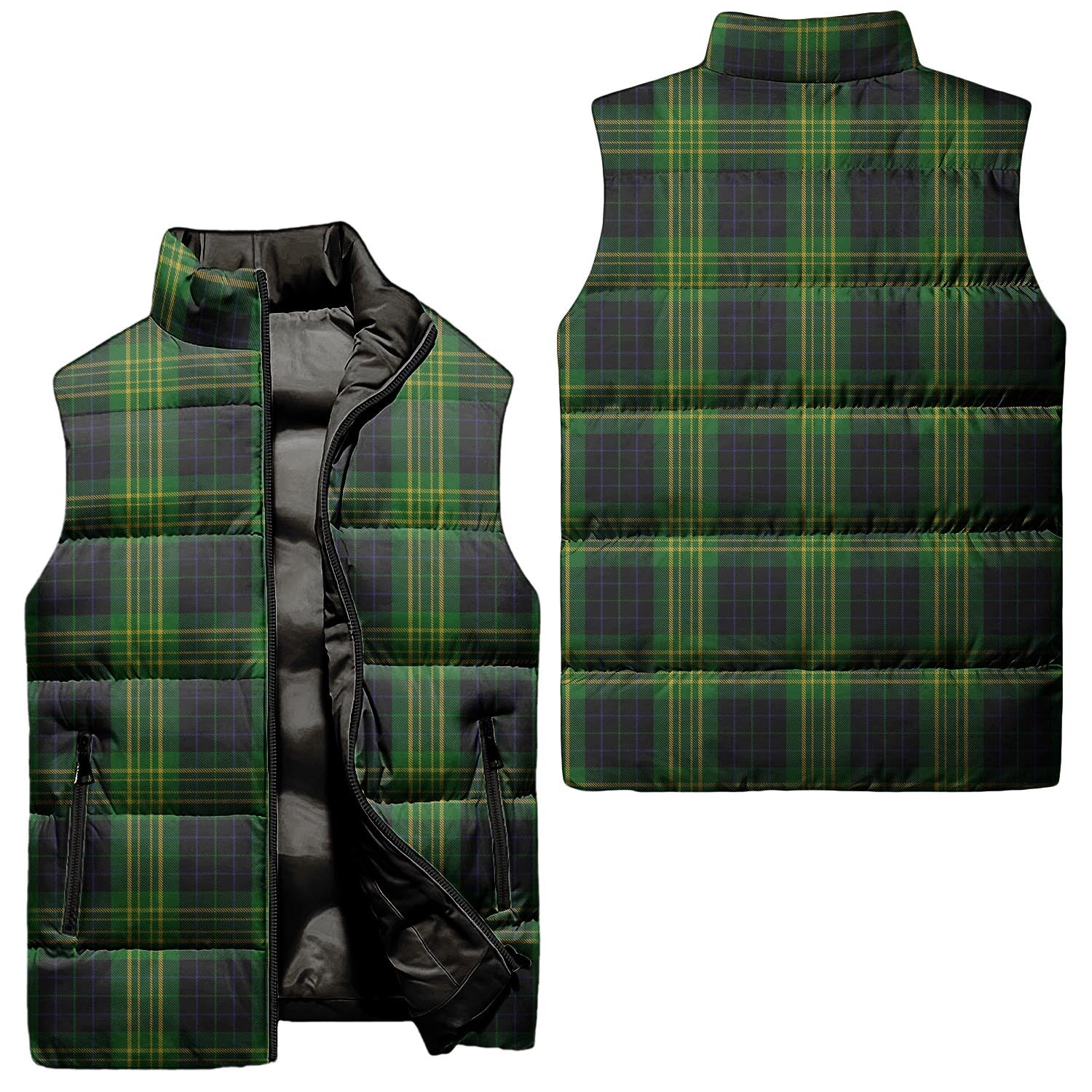 Fitzpatrick Hunting Tartan Sleeveless Puffer Jacket Unisex - Tartanvibesclothing