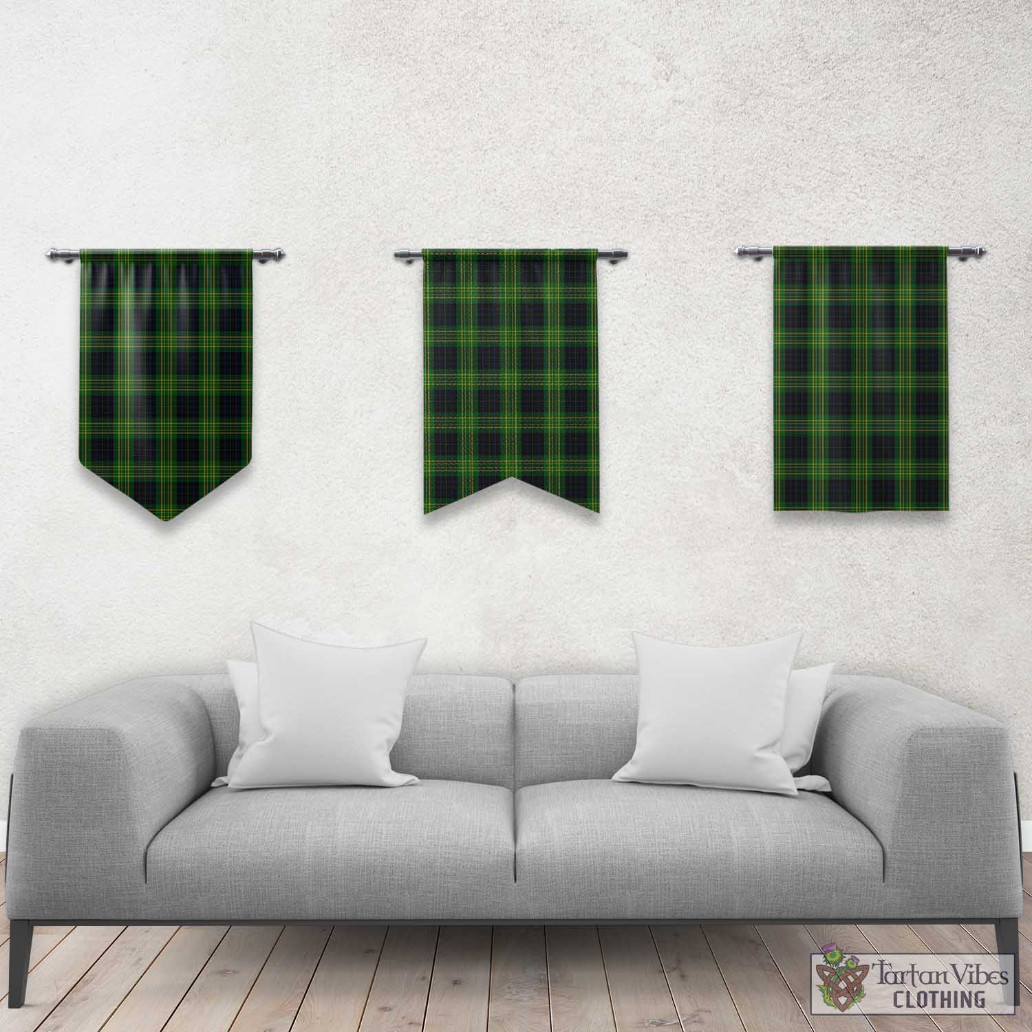 Tartan Vibes Clothing Fitzpatrick Hunting Tartan Gonfalon, Tartan Banner