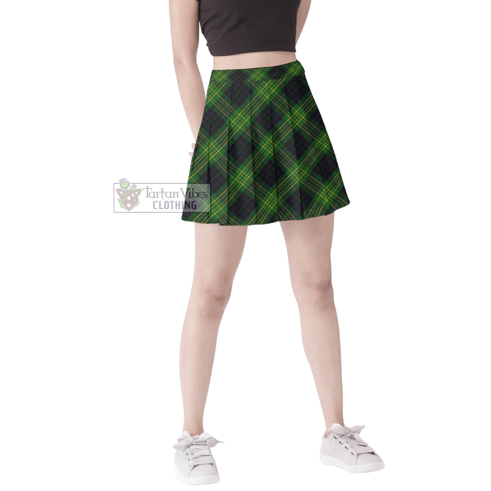 Tartan Vibes Clothing Fitzpatrick Hunting Tartan Women's Plated Mini Skirt