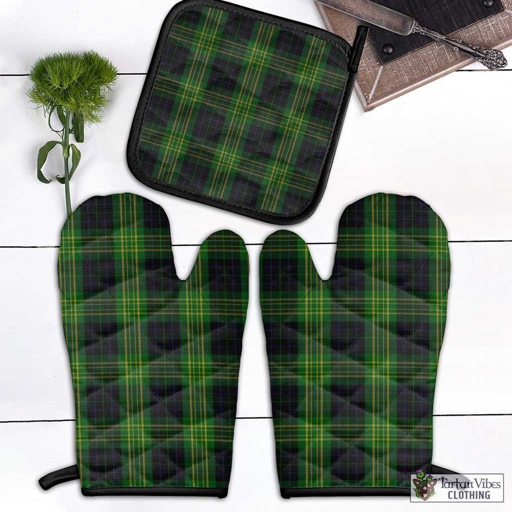 Fitzpatrick Tartan Combo Oven Mitt & Pot-Holder Combo 1 Oven Mitt & 1 Pot-Holder Black - Tartan Vibes Clothing