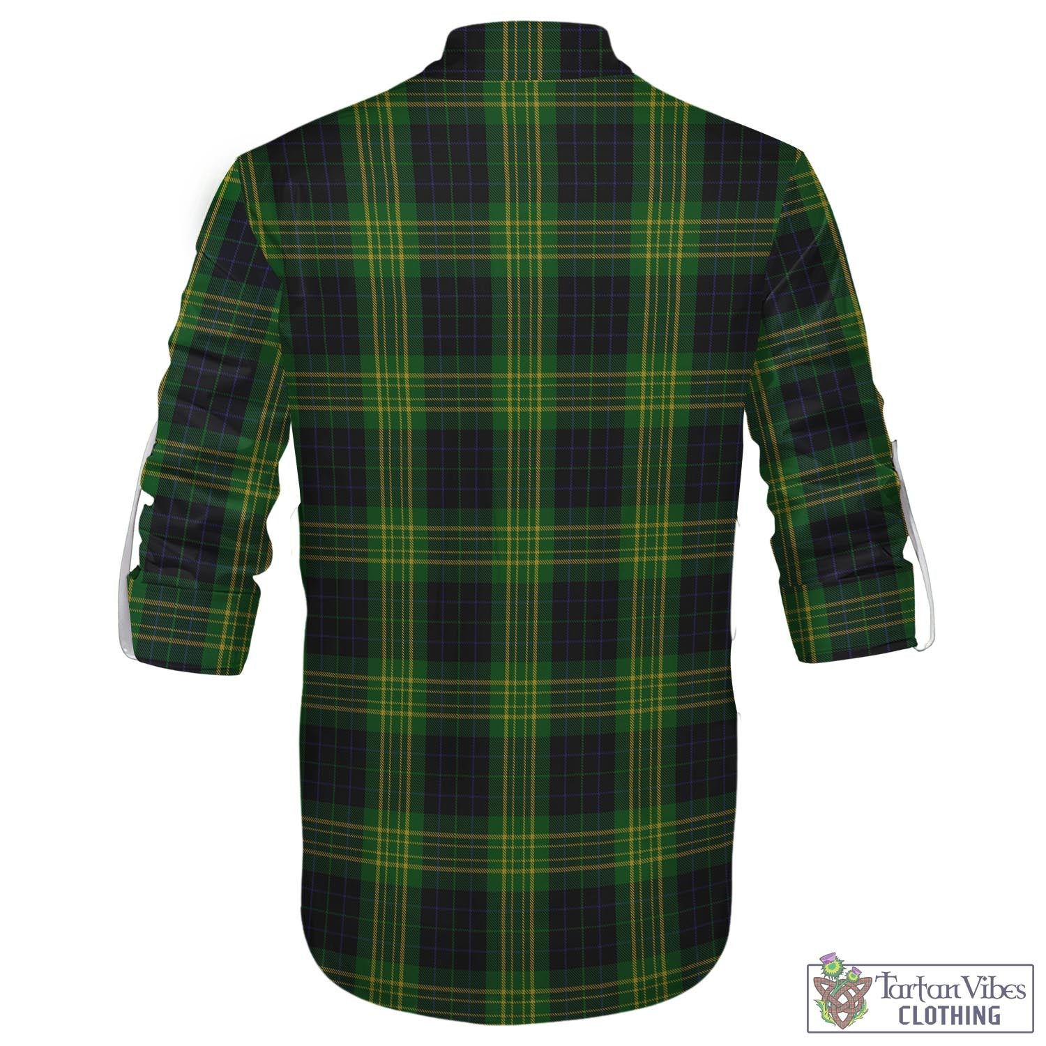 Tartan Vibes Clothing Fitzpatrick Hunting Tartan Men's Scottish Traditional Jacobite Ghillie Kilt Shirt