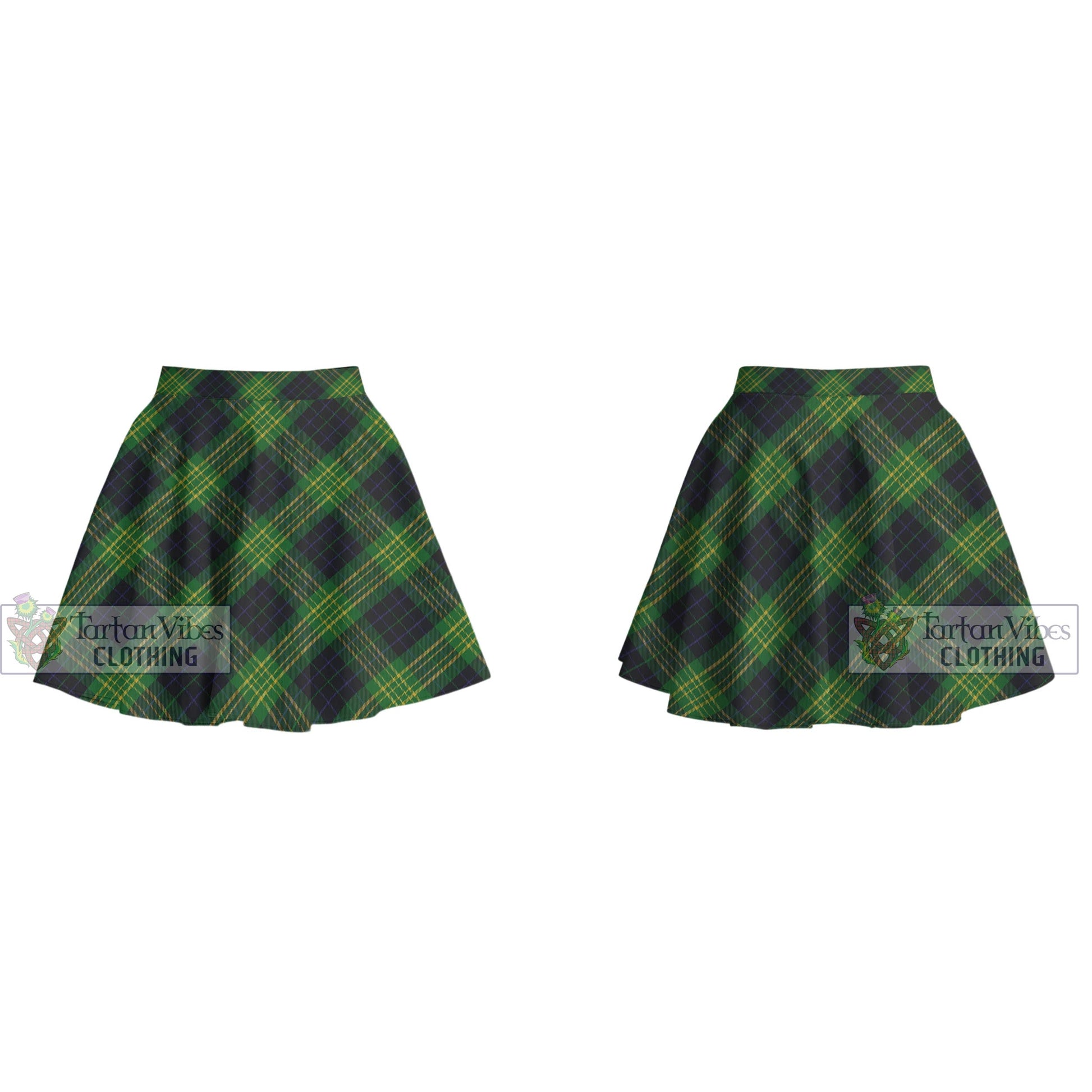 Tartan Vibes Clothing Fitzpatrick Hunting Tartan Women's Plated Mini Skirt