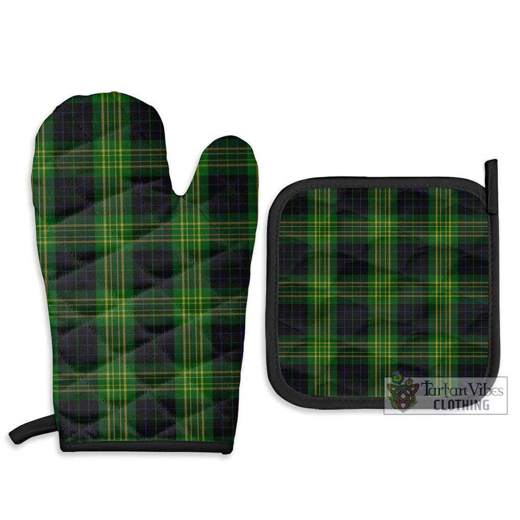 Fitzpatrick Tartan Combo Oven Mitt & Pot-Holder Combo 1 Oven Mitt & 2 Pot-Holder Black - Tartan Vibes Clothing