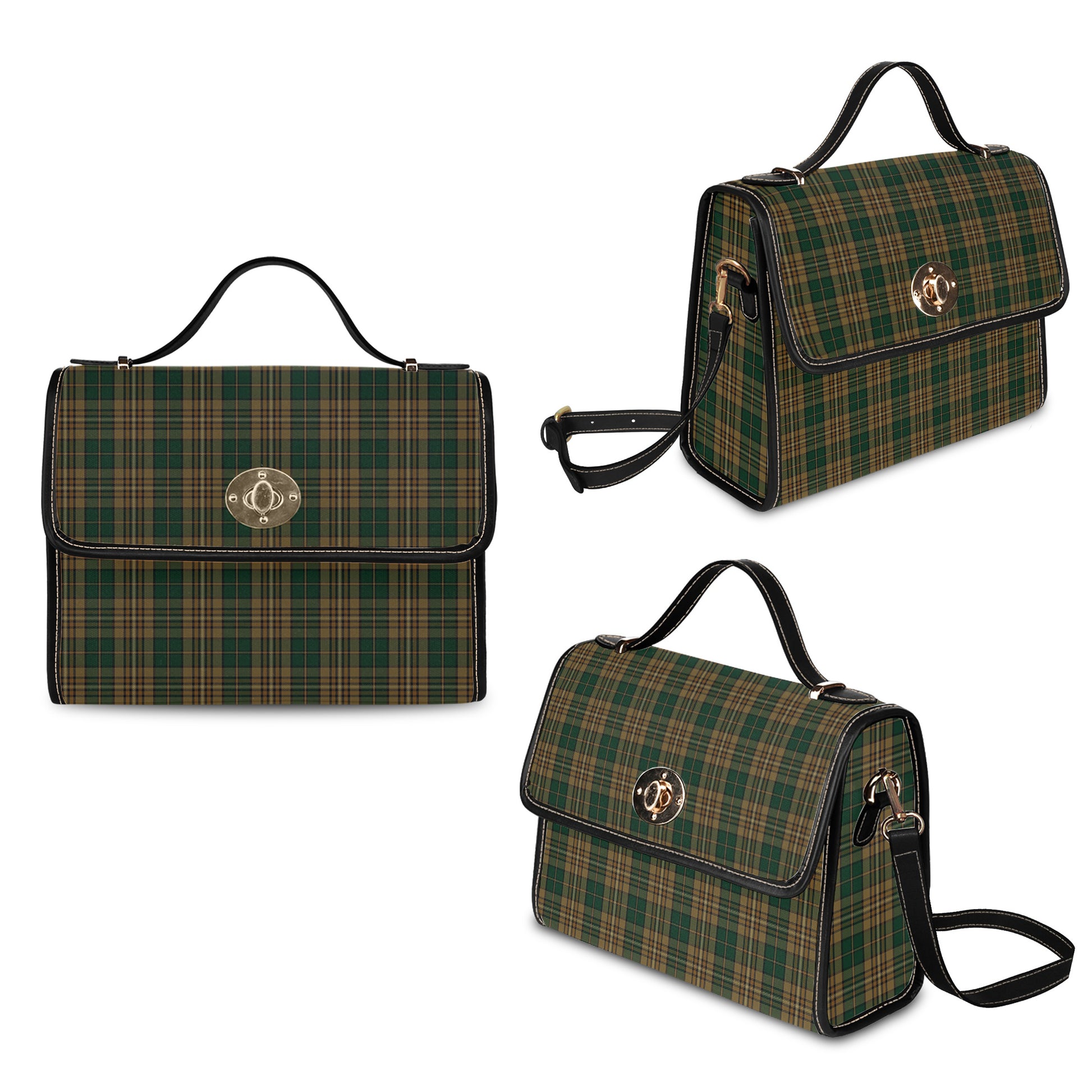 fitzsimmons-tartan-leather-strap-waterproof-canvas-bag